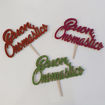 Cake Topper in Legno "Buon Onomastico"