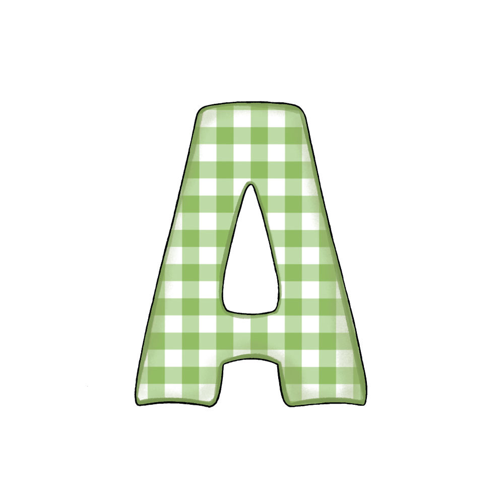 Lettera A Green Check
