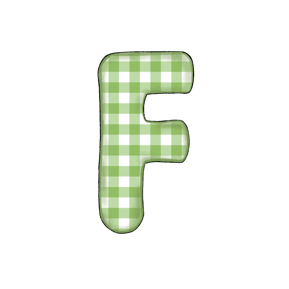 Lettera F Green Check