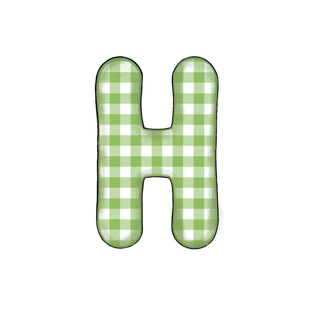 Lettera H Green Check