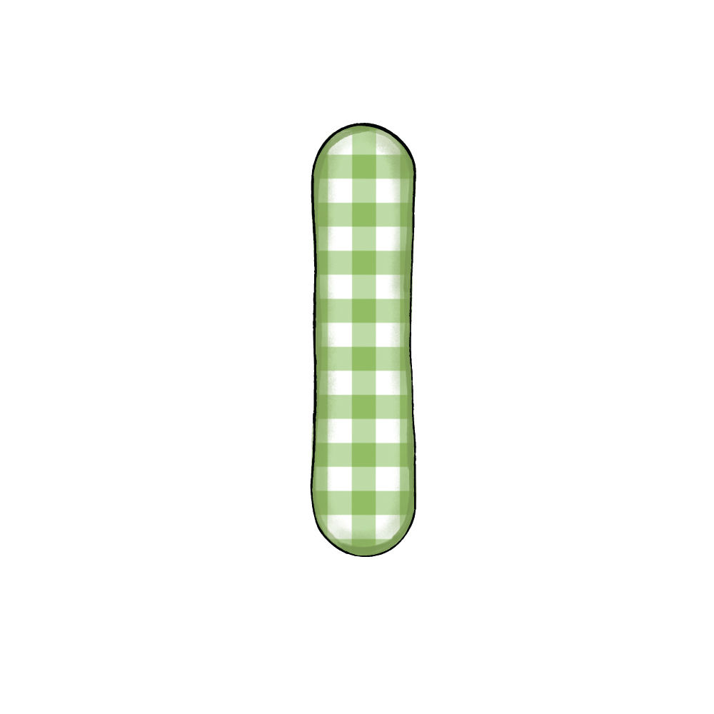 Lettera I Green Check