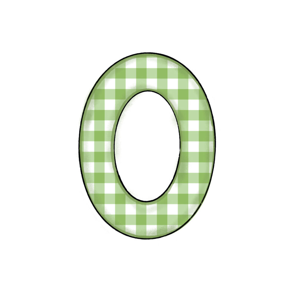 Lettera O Green Check