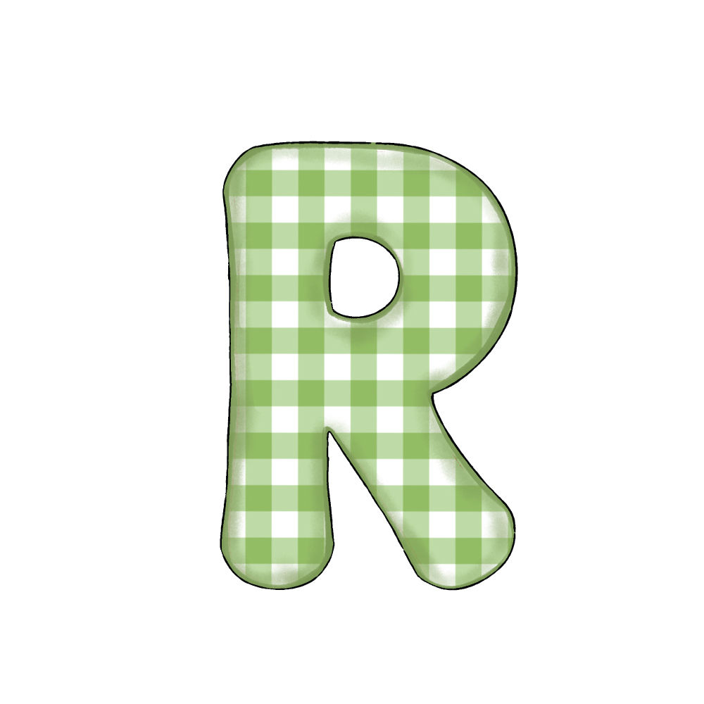 Lettera R Green Check