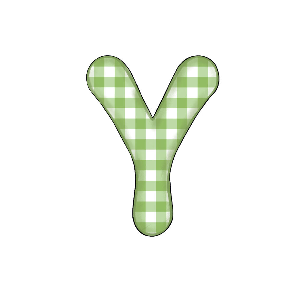 Lettera Y Green Check