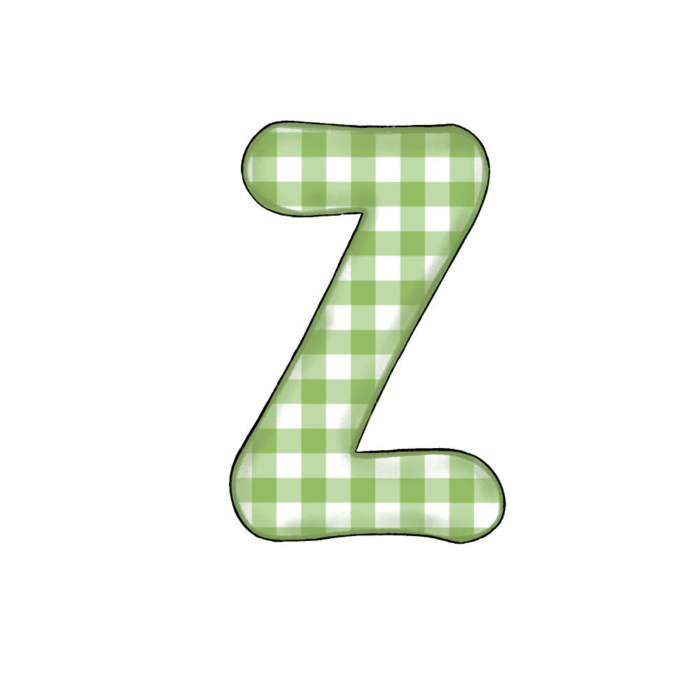 Lettera Z Green Check