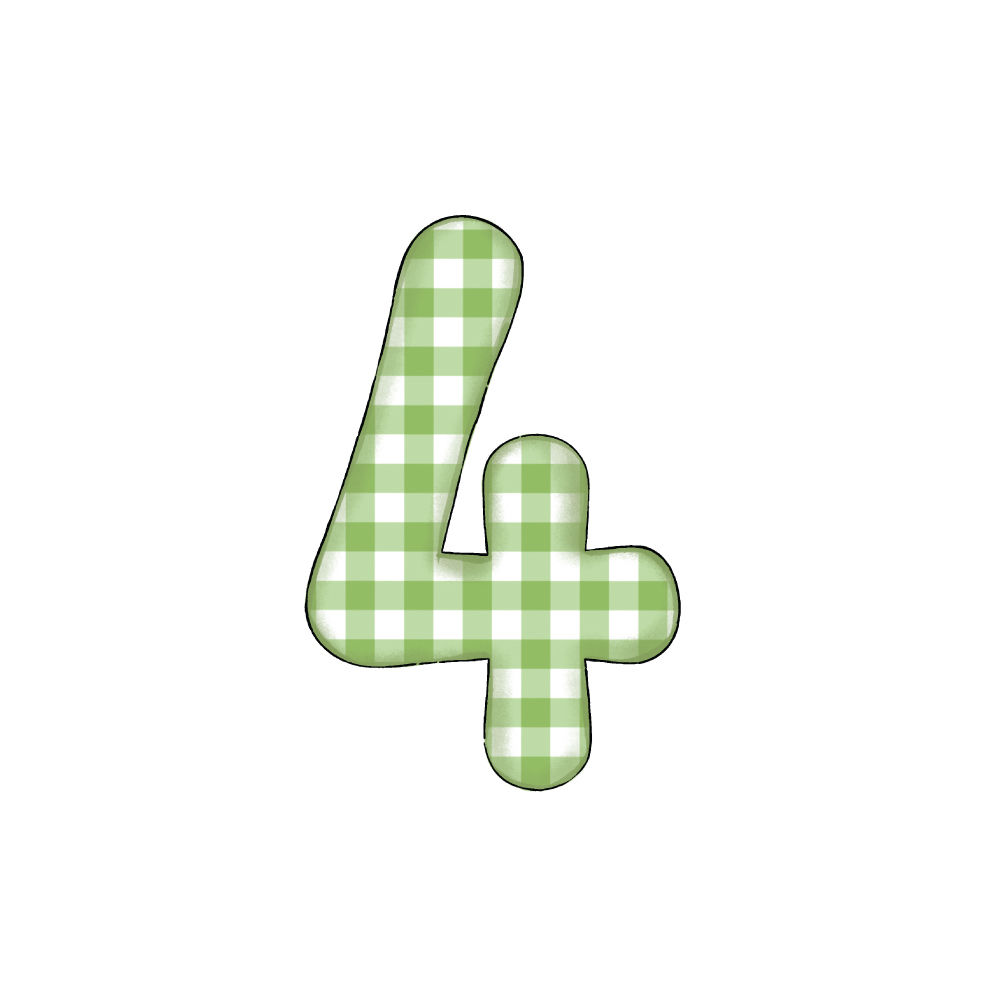 Numero 4 Green Check