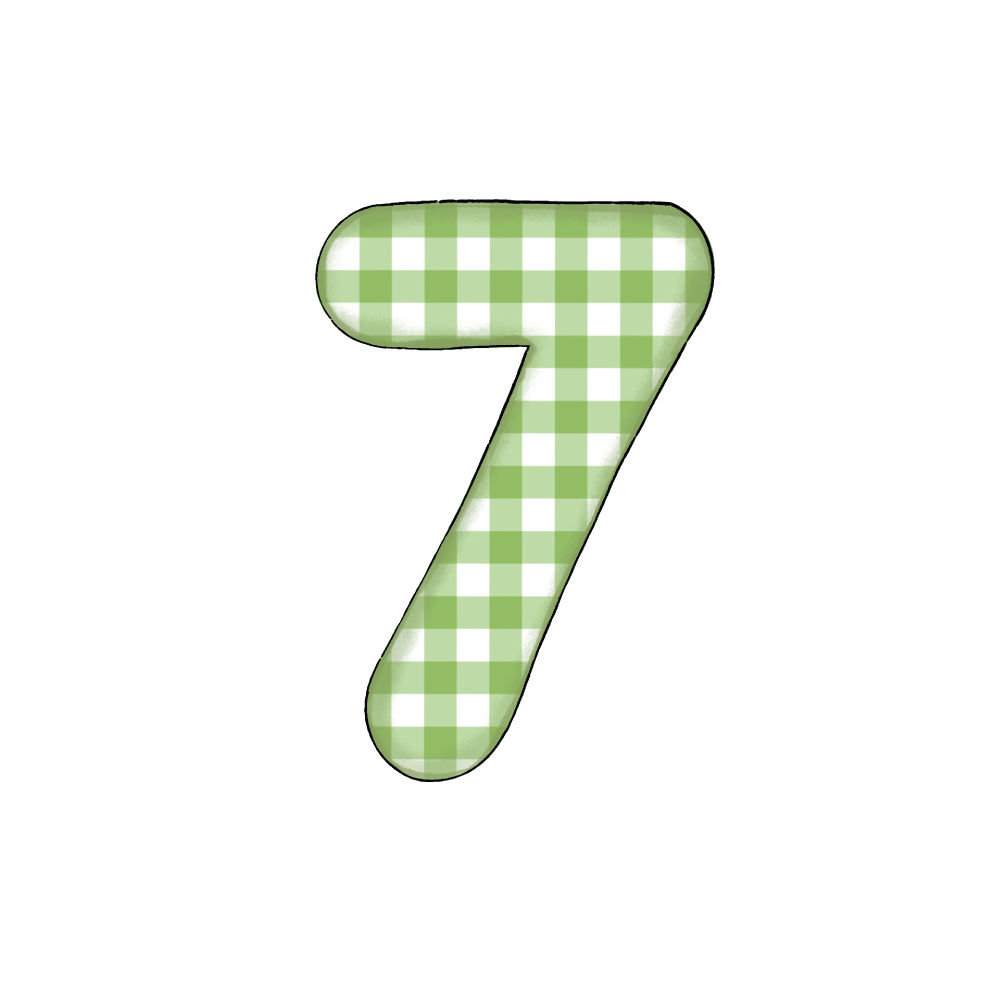 Numero 7 Green Check