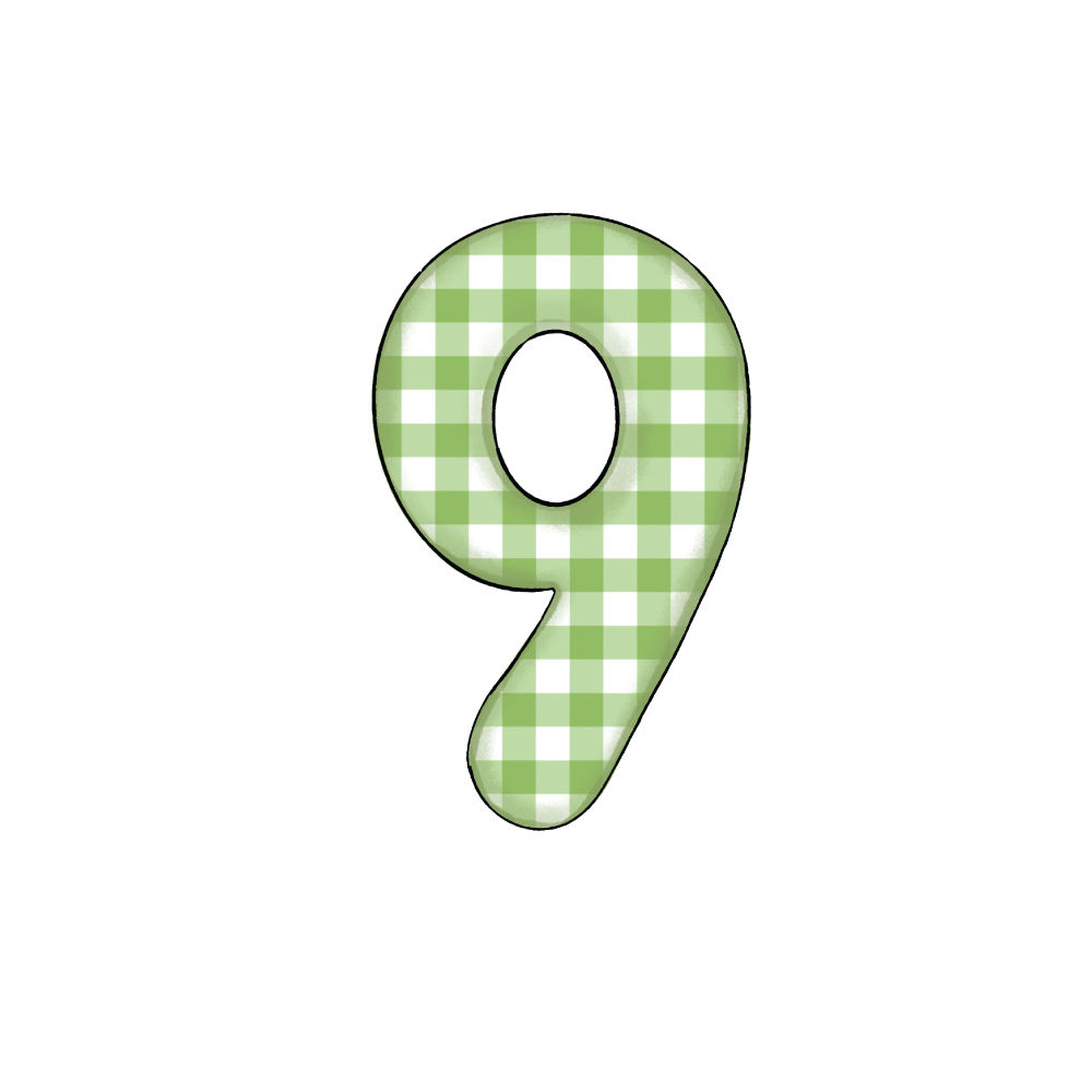 Numero 9 Green Check