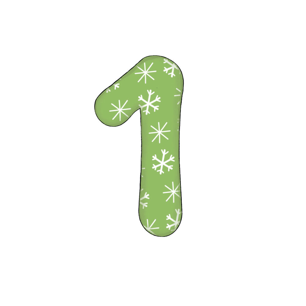Numero 1 Effetto Green Snowflake