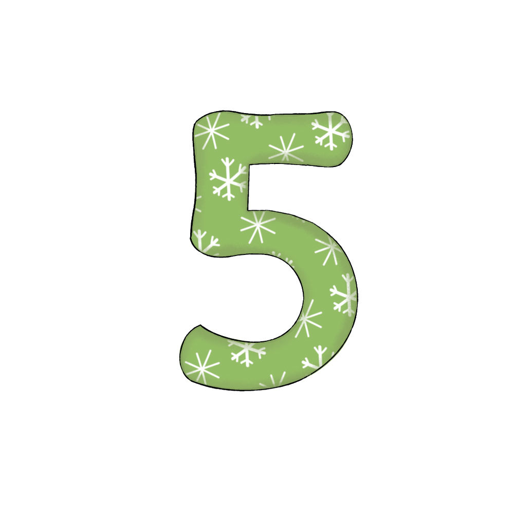 Numero 5 Effetto Green Snowflake