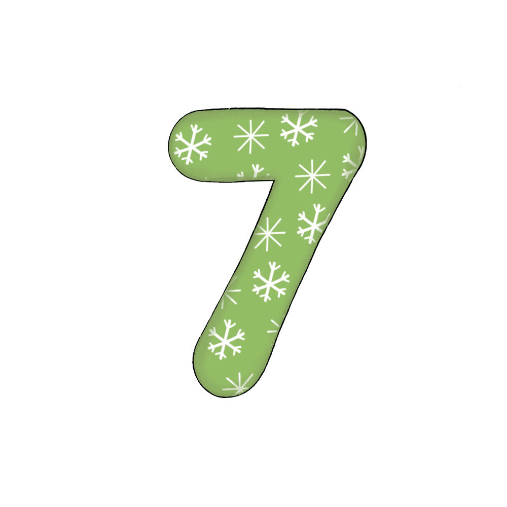 Numero 7 Effetto Green Snowflake