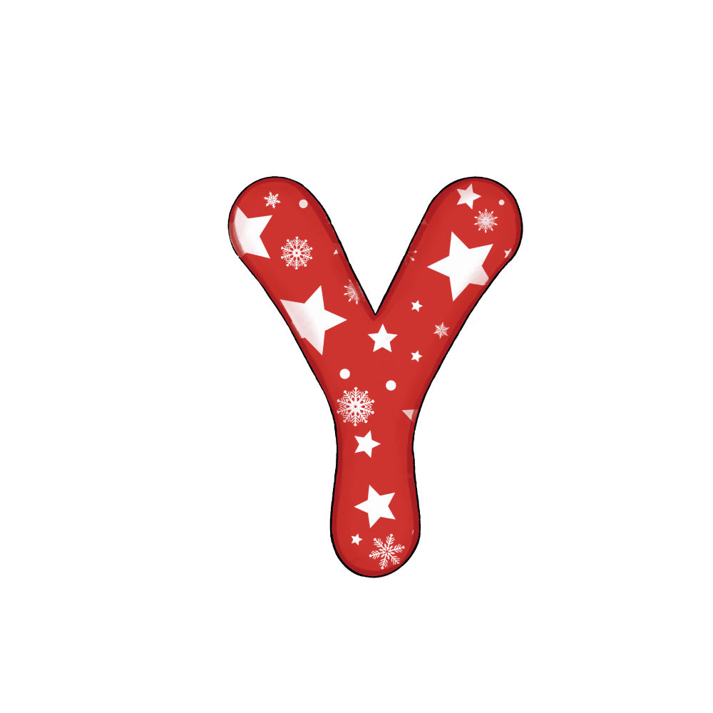 Lettera Y Effetto Red Star
