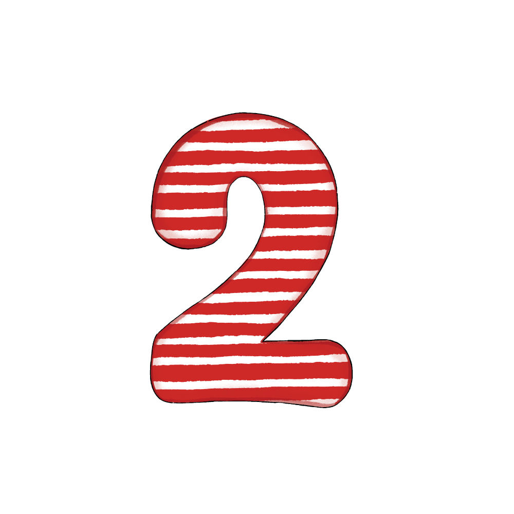 Numero 2 Effetto Red Stripe