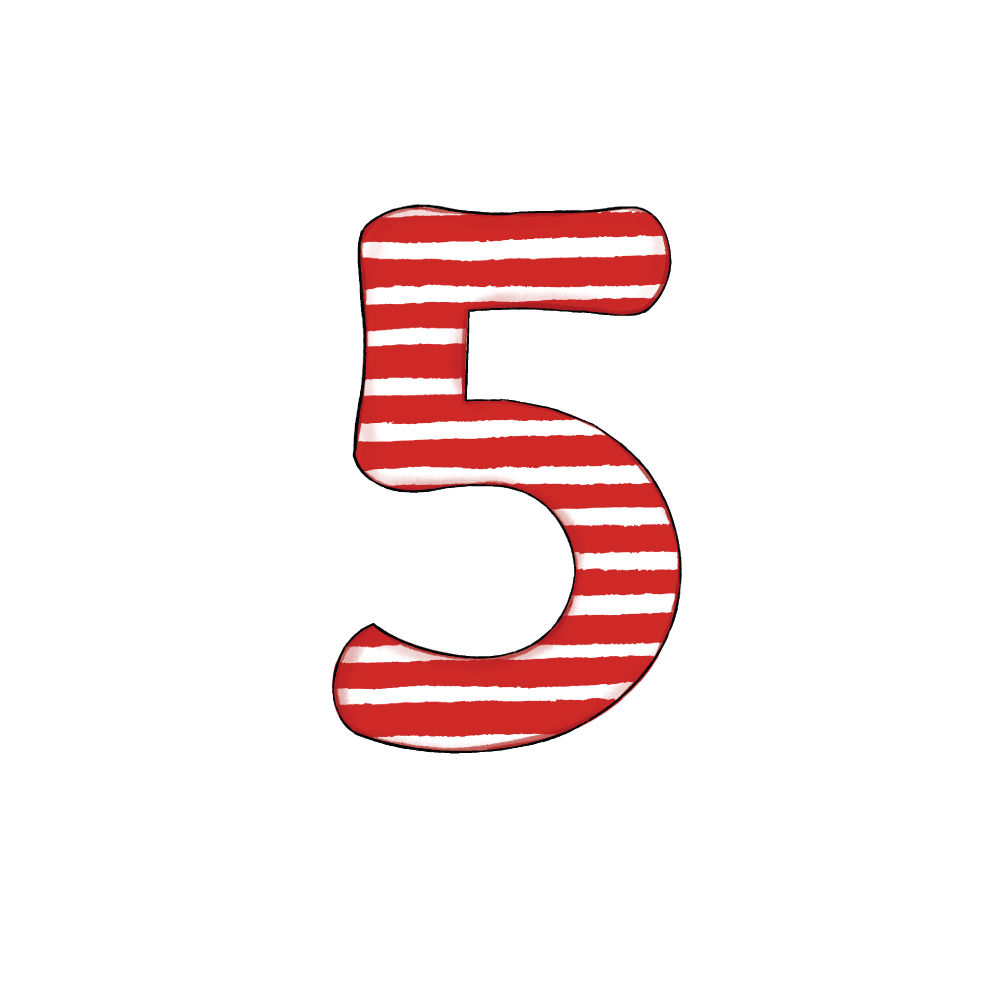 Numero 5 Effetto Red Stripe