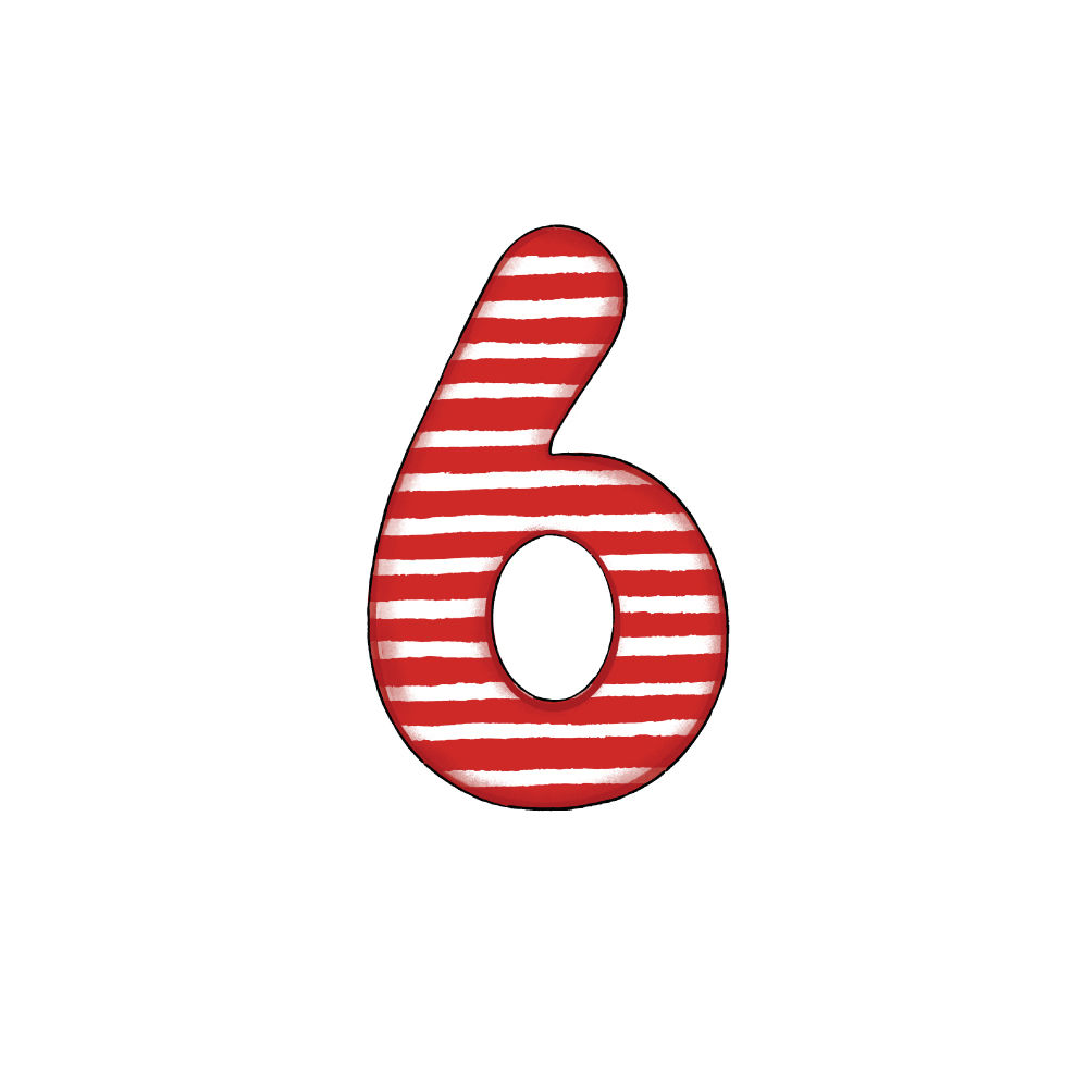 Numero 6 Effetto Red Stripe
