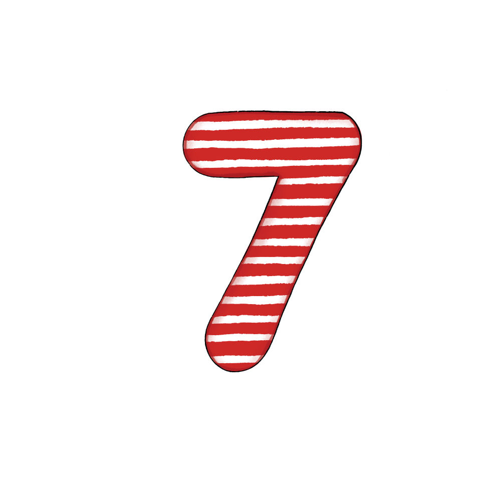 Numero 7 Effetto Red Stripe