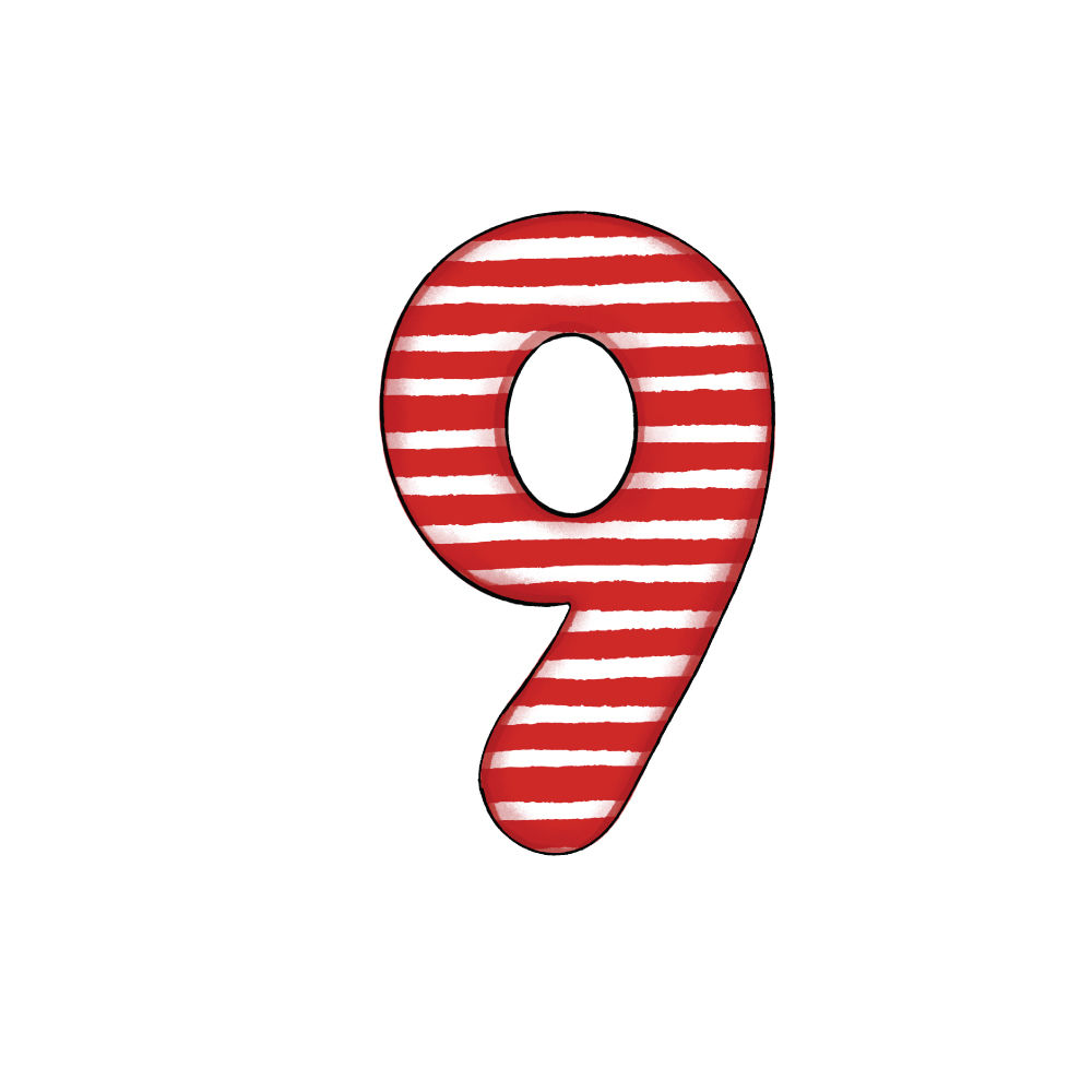 Numero 9 Effetto Red Stripe