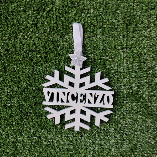 Cristalli di Neve in Legno verniciati