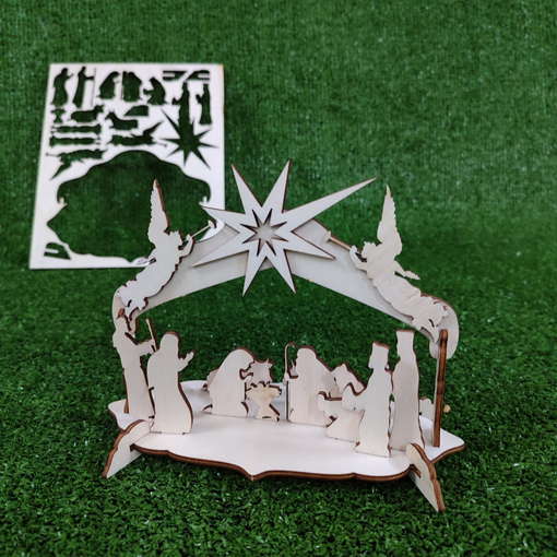 Presepe in Legno da Comporre