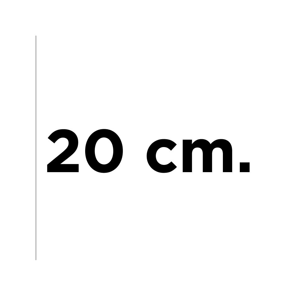Altezza 20 cm.