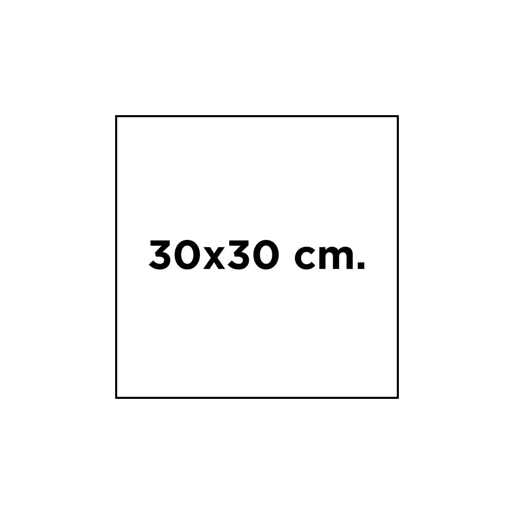 30x30 cm.