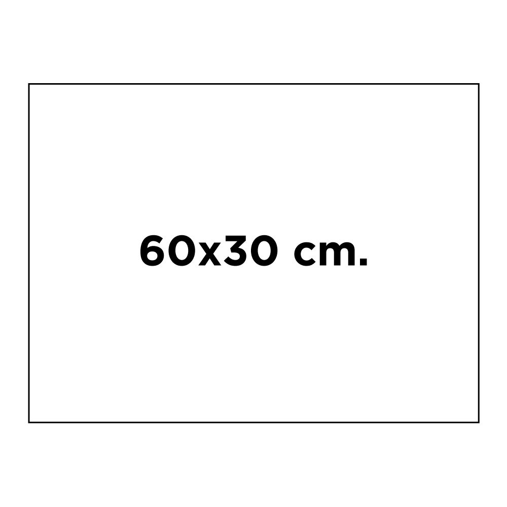 60x30 cm. 