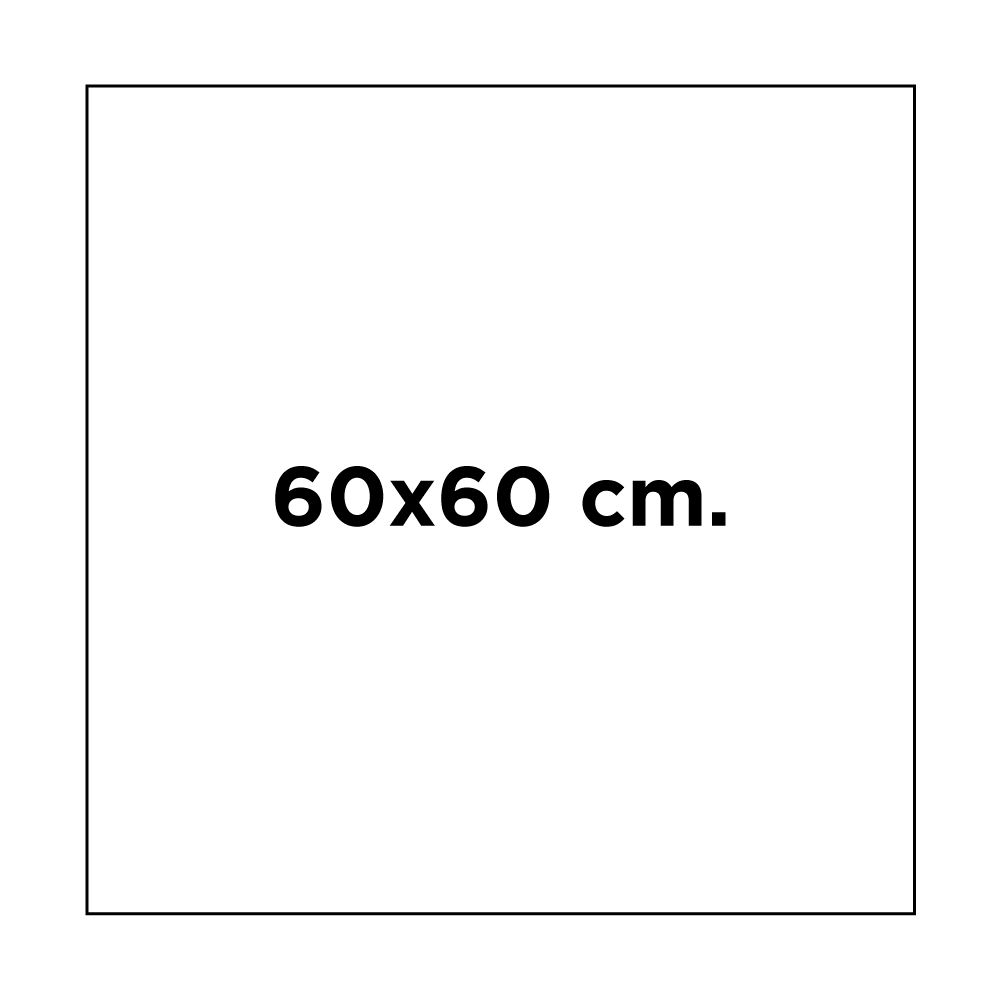 60x60 cm. 