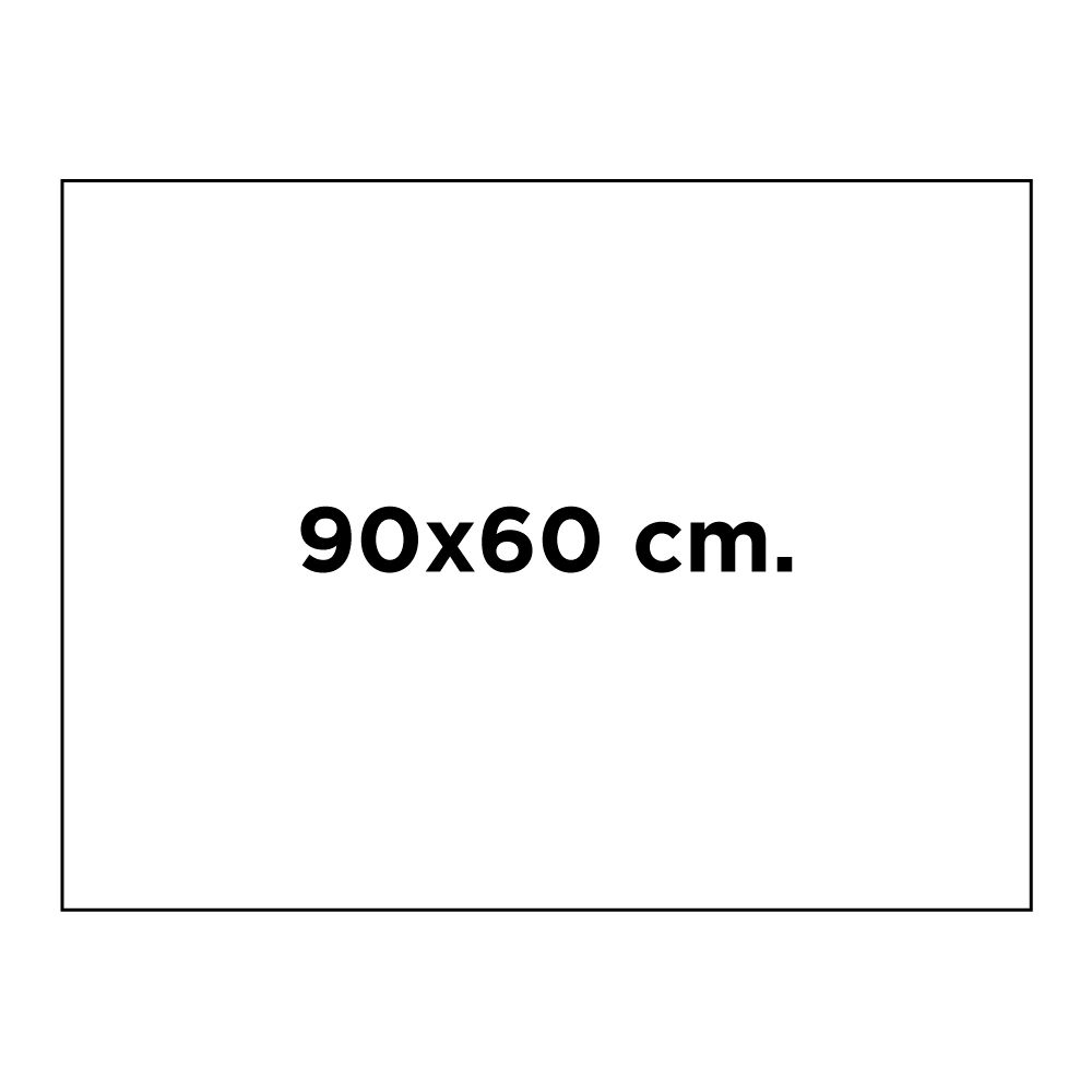 90x60 cm. 