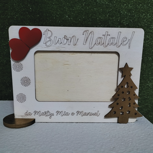 Cornice Natalizia Personalizzata in Legno