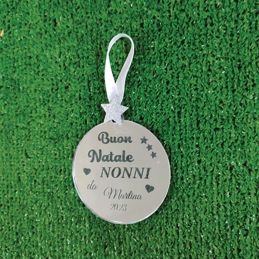 Pallina Natalizia in Plexiglass con Incisione Personalizzata