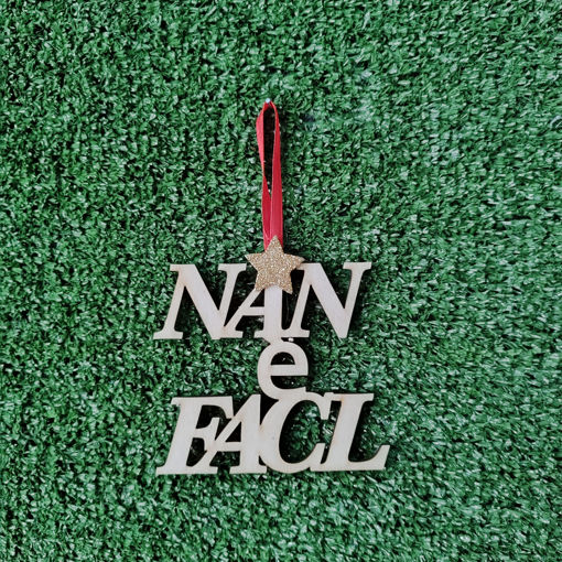 Decorazione Natalizia in Legno Nan è facl