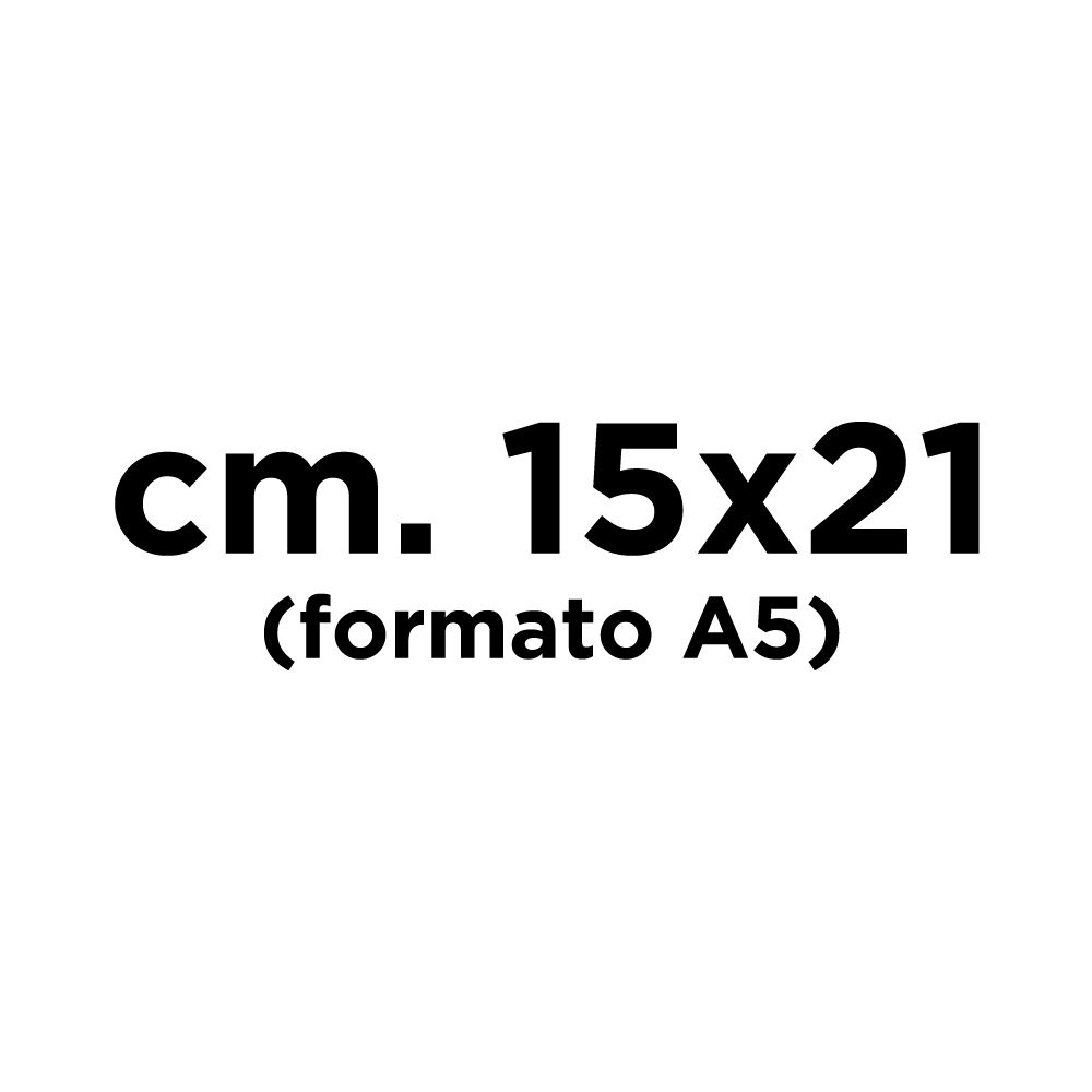 cm. 15x21 (formato A5) [+ € 15,00] 