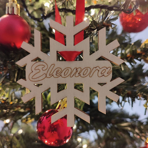 Cristalli di Neve in Legno Personalizzati