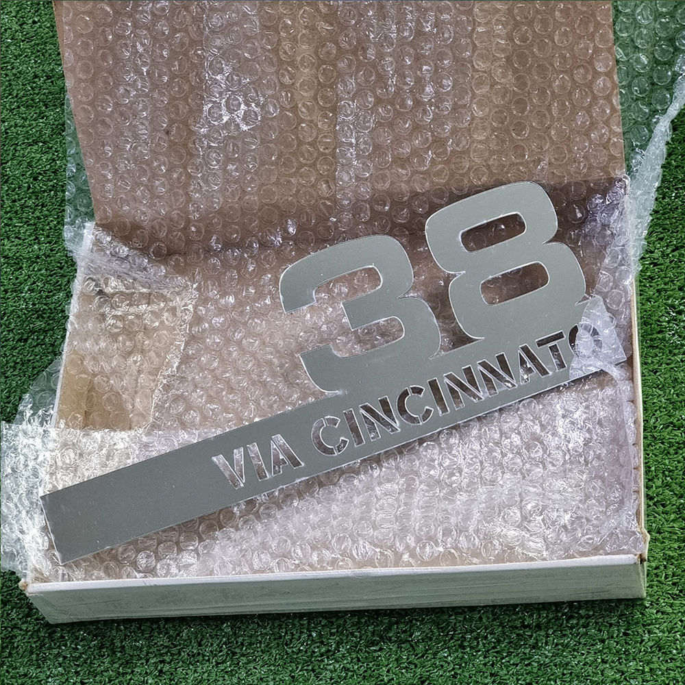 Targa Con Nuero Civico Personalizzato, Targa Con Indirizzo