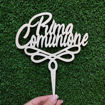 Cake Topper in Legno “Prima Comunione”