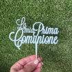 Cake Topper in Legno “La mia Prima Comunione” Verniciato