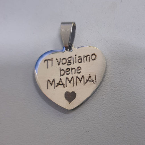 Ciondolo in Acciaio con Incisione Personalizzata