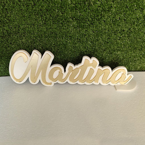 Nome da Tavolo in Polifoam e Plexiglass Personalizzato