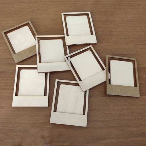 Minipolaroid in Legno Personalizzabili - Set di 5