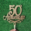 Cake Topper in Legno per Anniversario