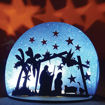 Lampada Natività in Legno con cielo stellato