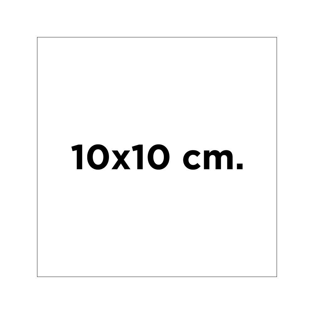 10x10 cm.