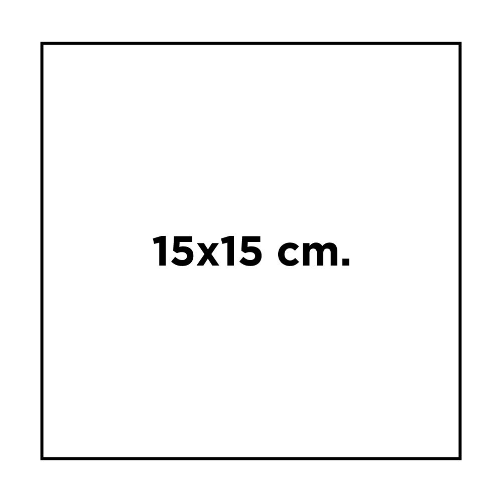 15x15 cm.