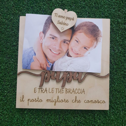 Portafoto in Legno Personalizzabile per la festa del papà