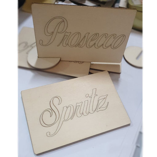 Targhette in legno con Incisione Personalizzata